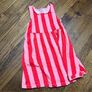 Marks & Spencer Pink and Red Striped Casual Girls' Dress